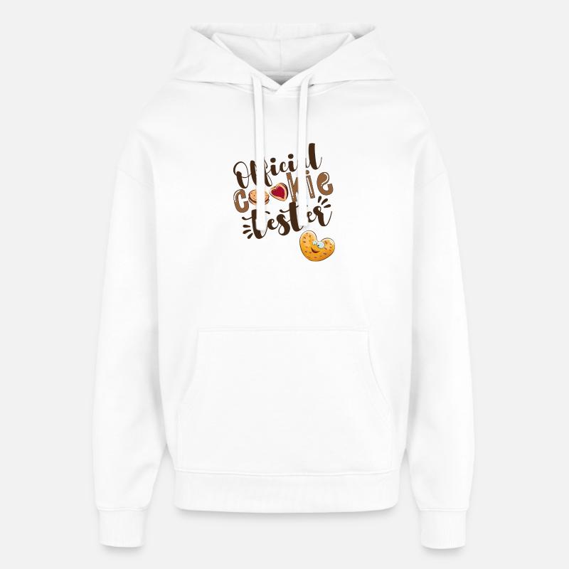 Testeur de cookies officiel - Sweat à capuche unisexe Stanley/Stella Oversized - blanc