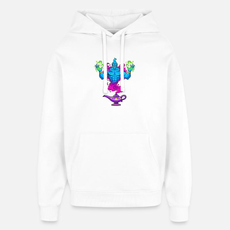 Fantôme de la lampe - Sweat à capuche unisexe Stanley/Stella Oversized - blanc