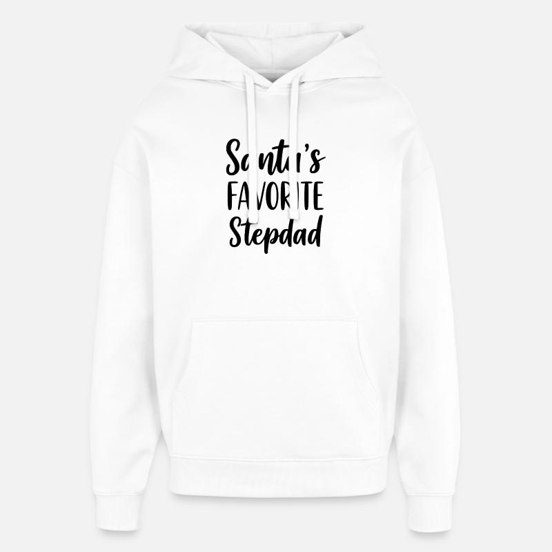Le beau-père préféré du Père Noël - Sweat à capuche unisexe Stanley/Stella Oversized - blanc