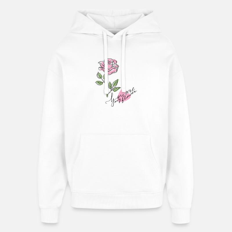Rose - Sweat à capuche unisexe Stanley/Stella Oversized - blanc