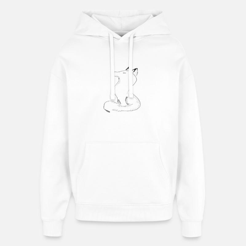 Silhouette de Sketchwolf - Sweat à capuche unisexe Stanley/Stella Oversized - blanc
