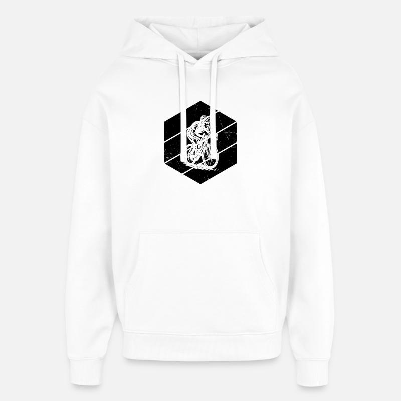 Statement for all road bikes - Oversized Unisex Hoodie by Stanley/Stella - white