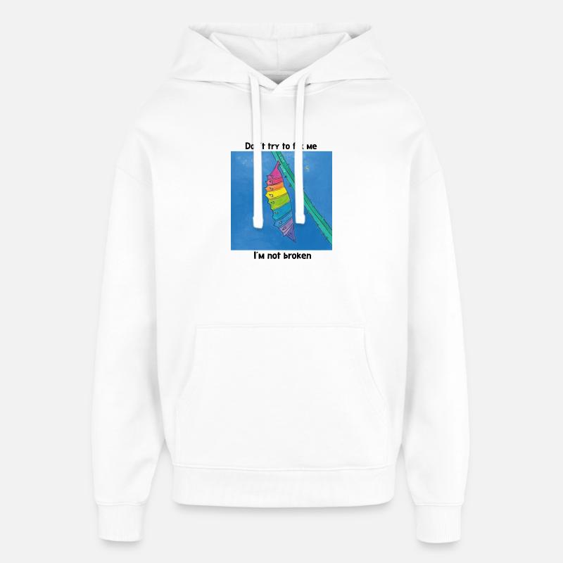 Bon comme je suis ! - Sweat à capuche unisexe Stanley/Stella Oversized - blanc
