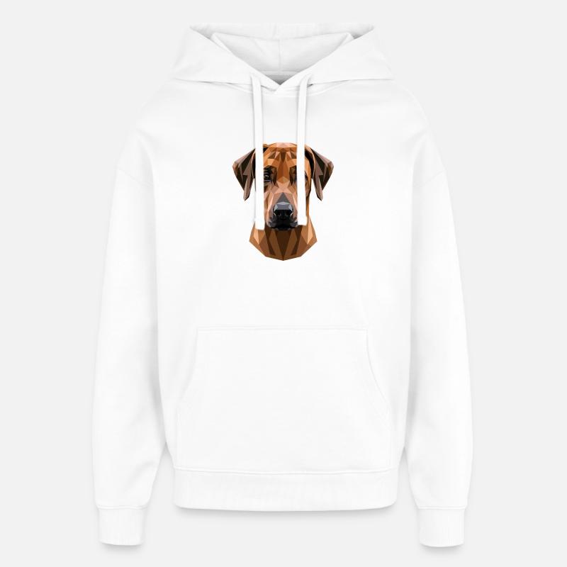 Rhodesian Ridgeback Jagdhund Hunde Stolz Ridgeback - Oversized Unisex Hoodie von Stanley/Stella - Weiß