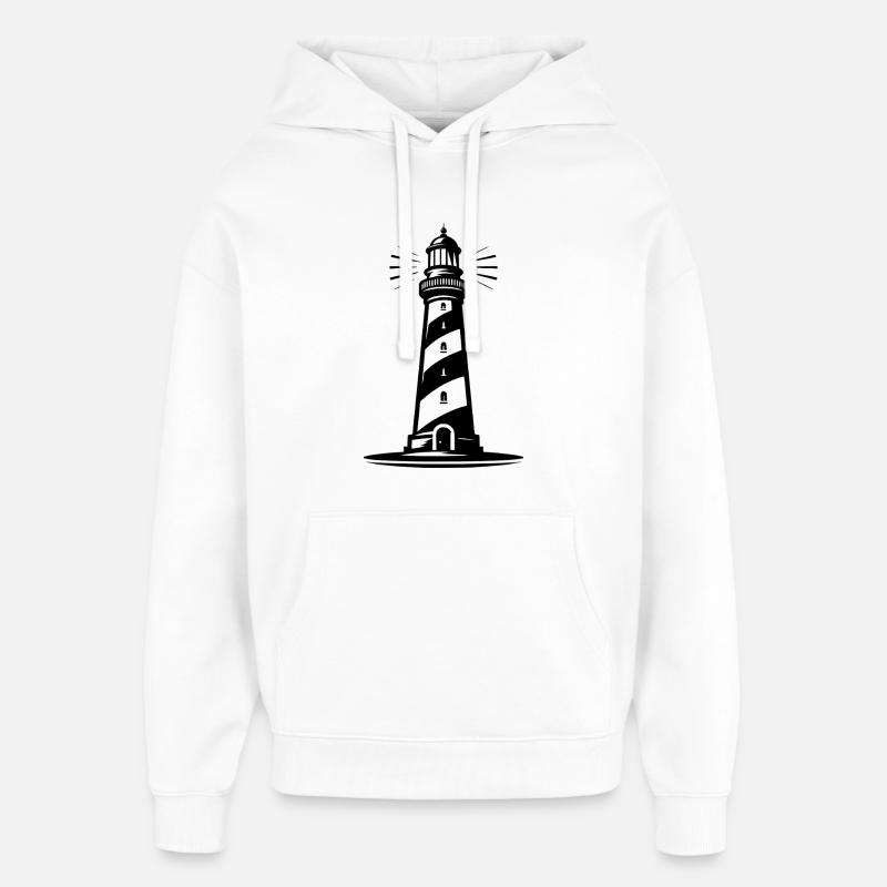 phare - Sweat à capuche unisexe Stanley/Stella Oversized - blanc