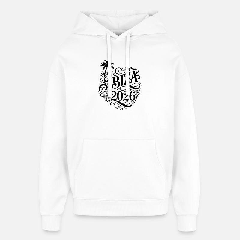 Ibiza 2026 - Hættetrøje unisex Stanley/Stella Oversized - hvid