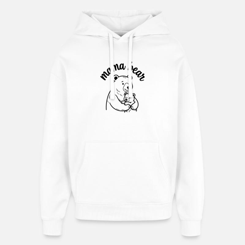 Mama bear - Oversized Unisex Hoodie by Stanley/Stella - white