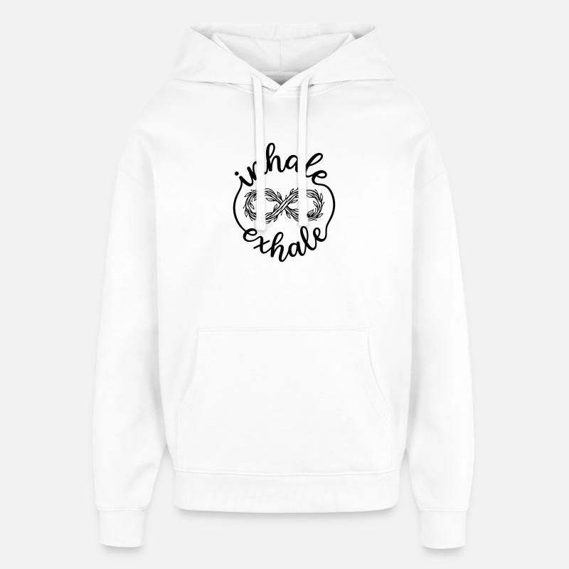 méditation - Sweat à capuche unisexe Stanley/Stella Oversized - blanc