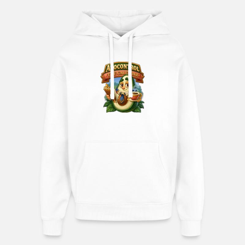 Avocontrol Le Calendrier - Sweat à capuche unisexe Stanley/Stella Oversized - blanc