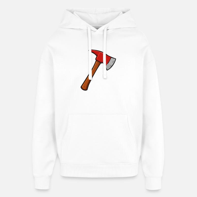 Axe - Oversized Unisex Hoodie by Stanley/Stella - white