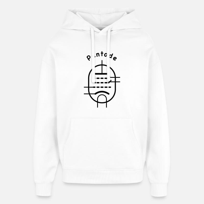 Symbole de tube à vide Pentode - Sweat à capuche unisexe Stanley/Stella Oversized - blanc