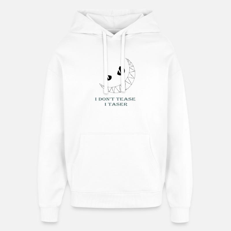 Soyez averti - Sweat à capuche unisexe Stanley/Stella Oversized - blanc