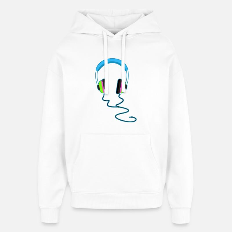 Glitzernder Regenbogenhelm - Oversized Unisex Hoodie von Stanley/Stella - Weiß