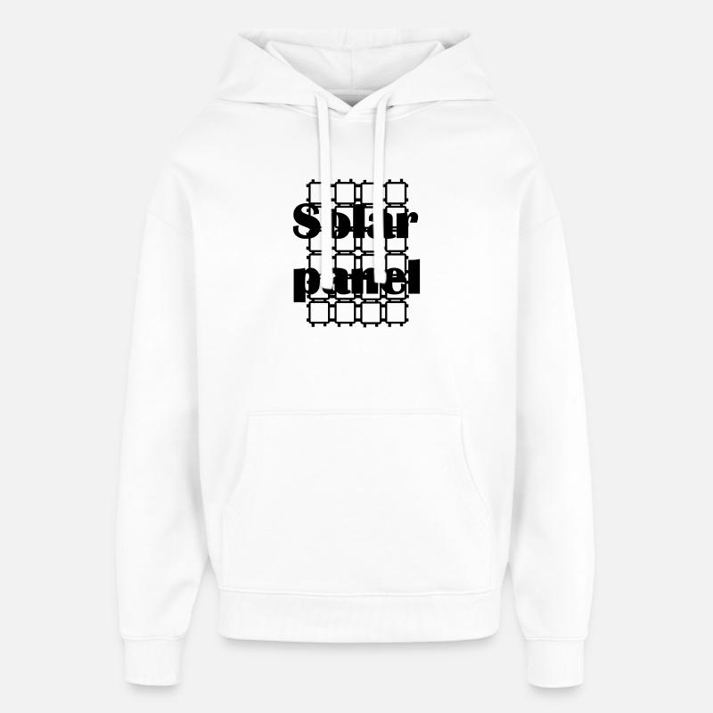 solar panel SOLAR PANEL - Oversized Unisex Hoodie by Stanley/Stella - white