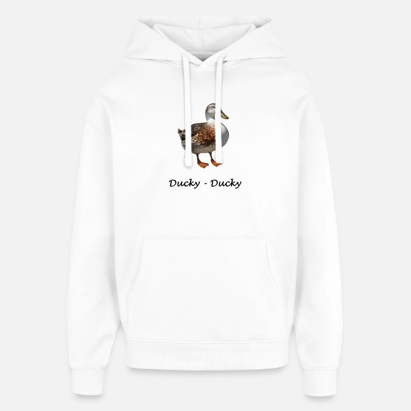 Ducky - Sweat à capuche unisexe Stanley/Stella Oversized - blanc