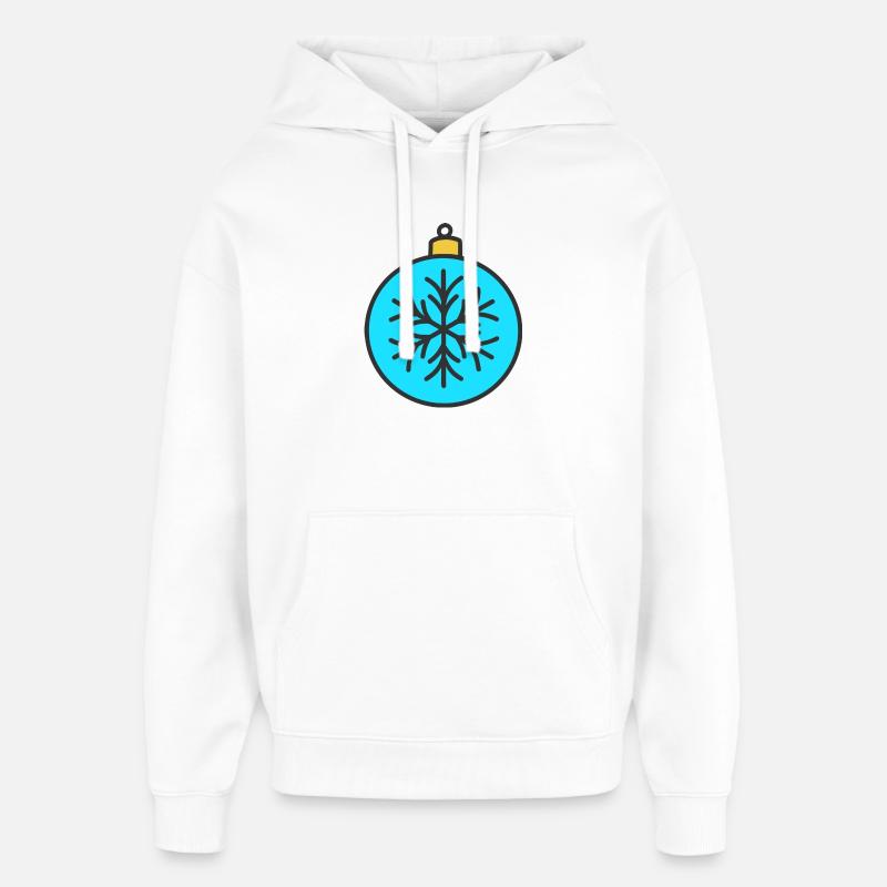 Weihnachtskugel - Oversized Unisex Hoodie von Stanley/Stella - Weiß