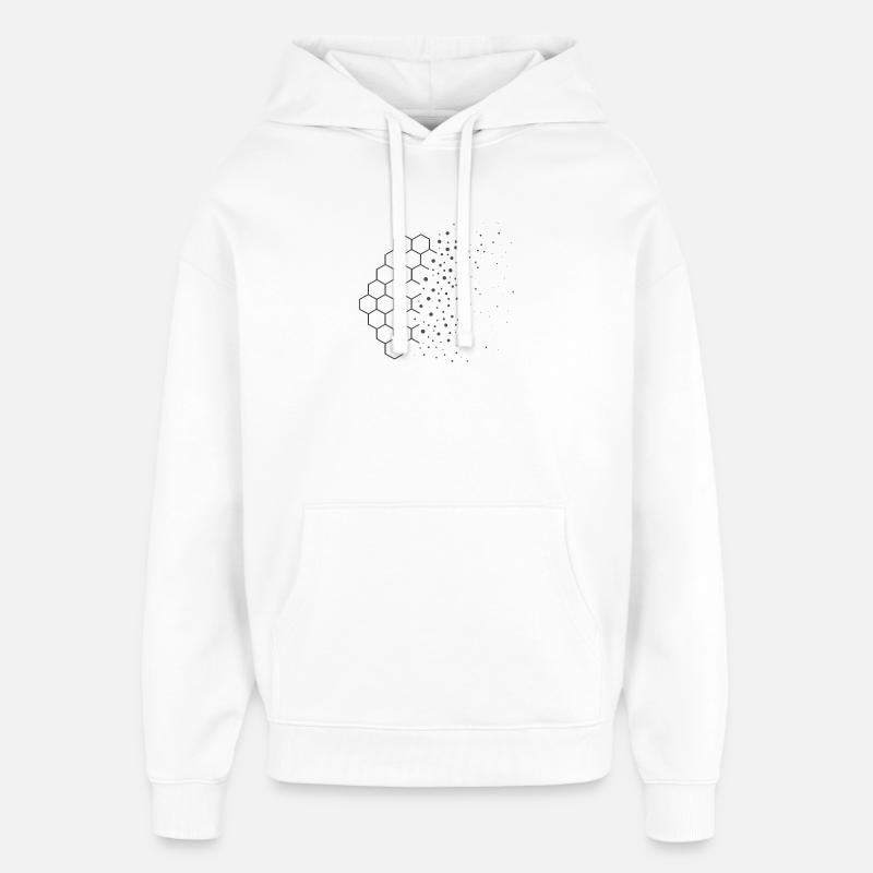 Dérive d’entropie – Conception physique - Sweat à capuche unisexe Stanley/Stella Oversized - blanc