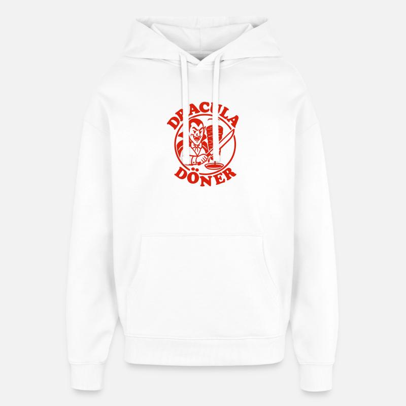 Dracula Kebab - Sweat à capuche unisexe Stanley/Stella Oversized - blanc