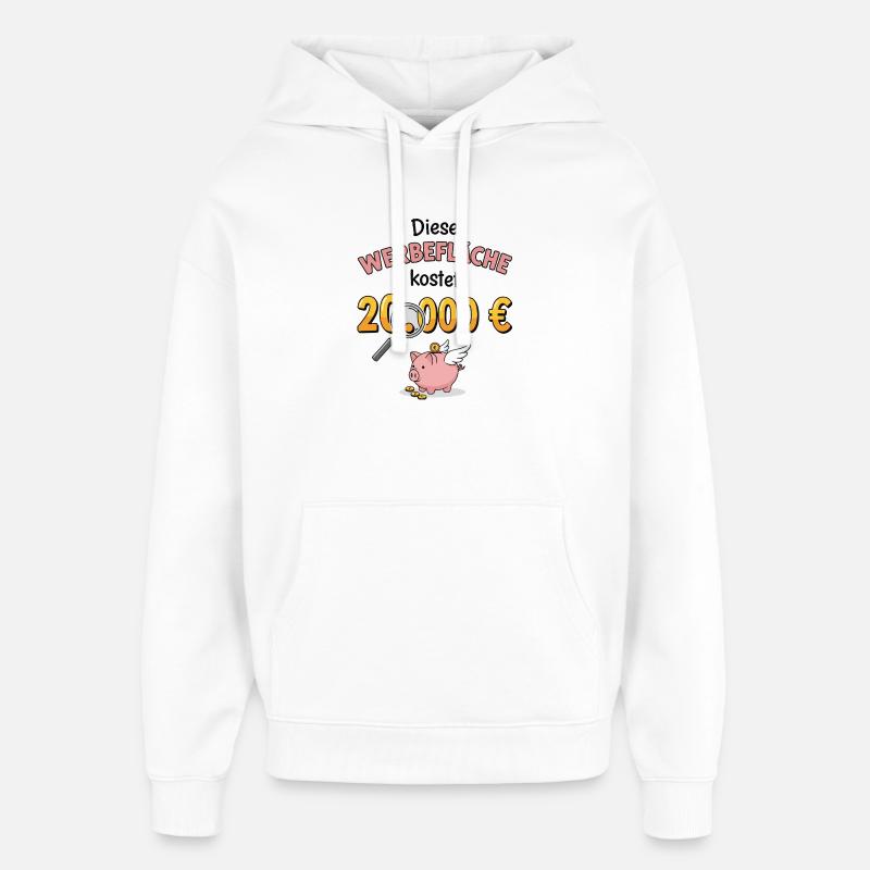 Die Werbefläche - Oversized Unisex Hoodie von Stanley/Stella - Weiß