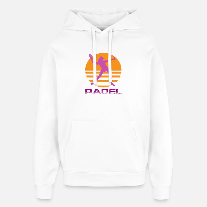 Padel - Sweat à capuche unisexe Stanley/Stella Oversized - blanc