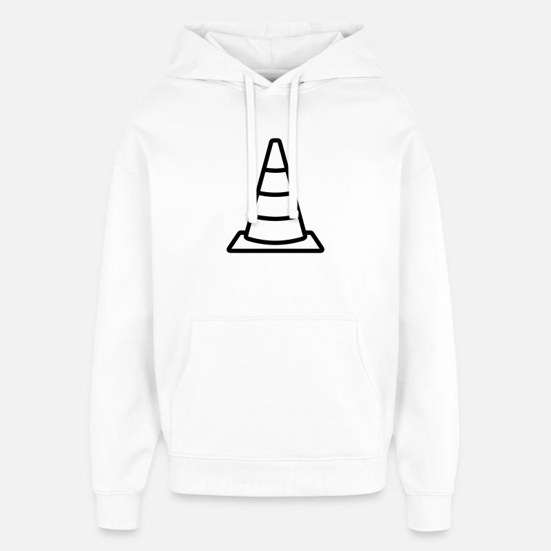 cône de signalisation - Sweat à capuche unisexe Stanley/Stella Oversized - blanc