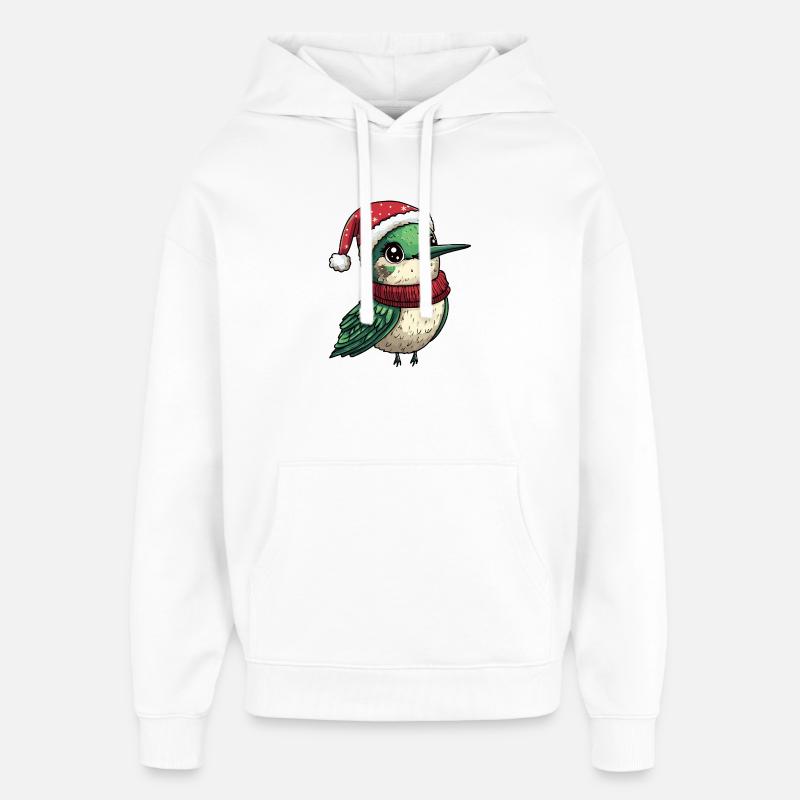 Noël du Colibri - Sweat à capuche unisexe Stanley/Stella Oversized - blanc