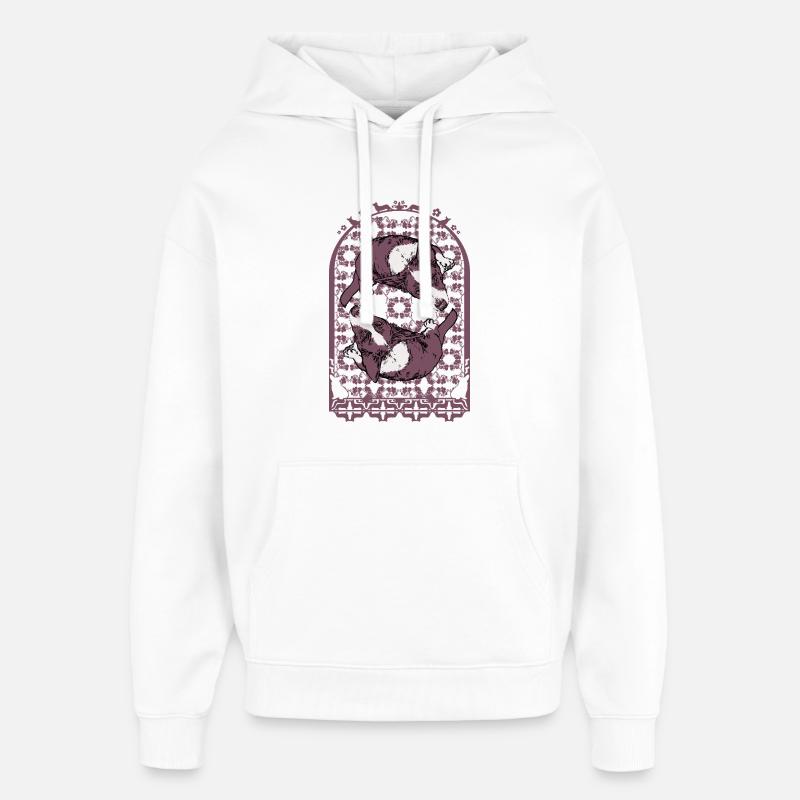 CORGI COMPOSITION - Sweat à capuche unisexe Stanley/Stella Oversized - blanc