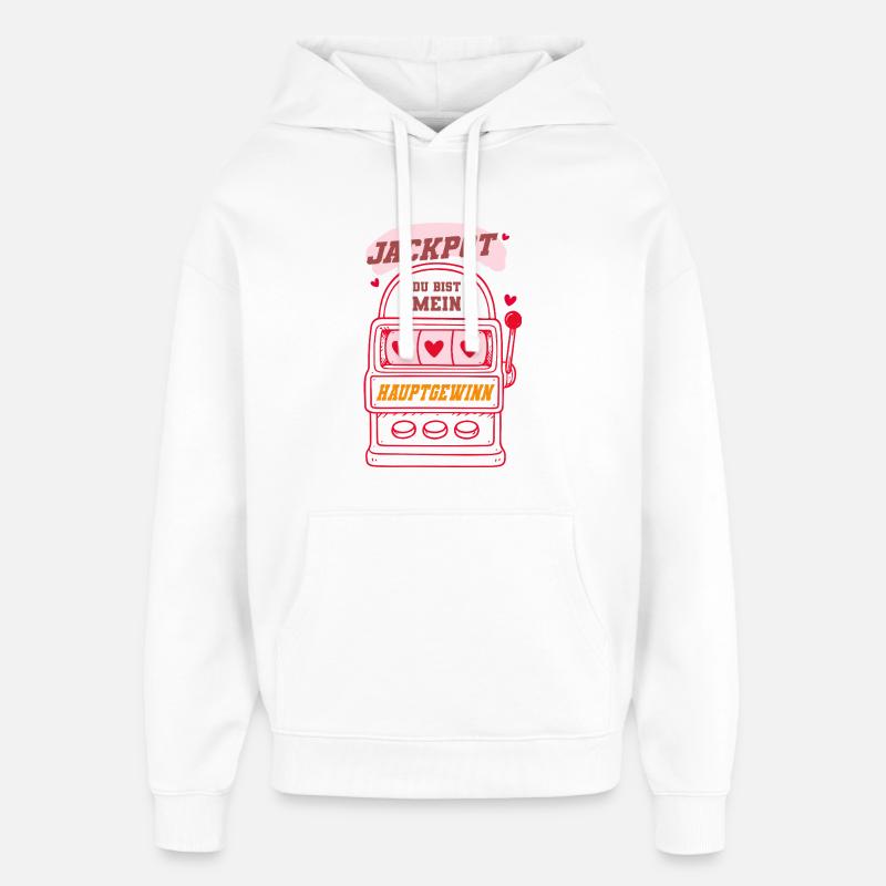 Jackpot - Tu es mon principal prix - Sweat à capuche unisexe Stanley/Stella Oversized - blanc