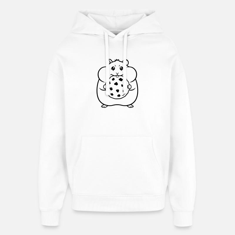 Résumé du biscuit hamster biscuit - Sweat à capuche unisexe Stanley/Stella Oversized - blanc