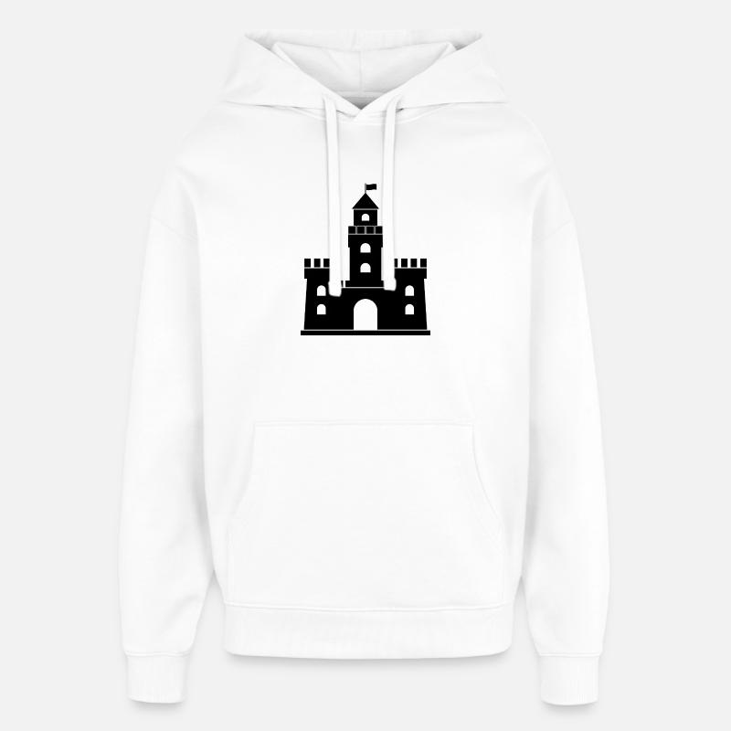 Château - Sweat à capuche unisexe Stanley/Stella Oversized - blanc