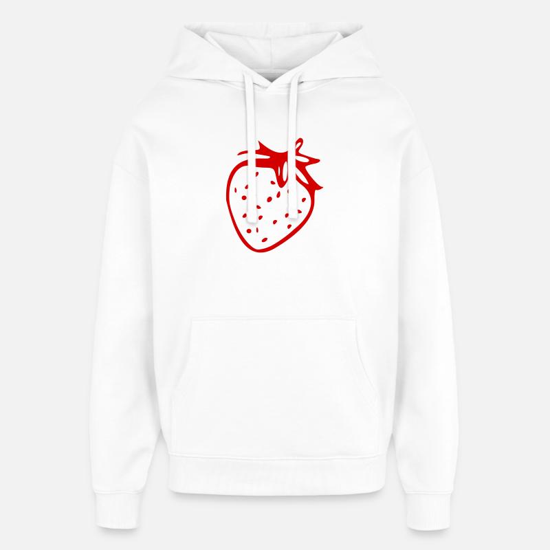Fraise - Sweat à capuche unisexe Stanley/Stella Oversized - blanc