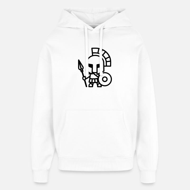 Spartan - Oversized Unisex Hoodie by Stanley/Stella - white