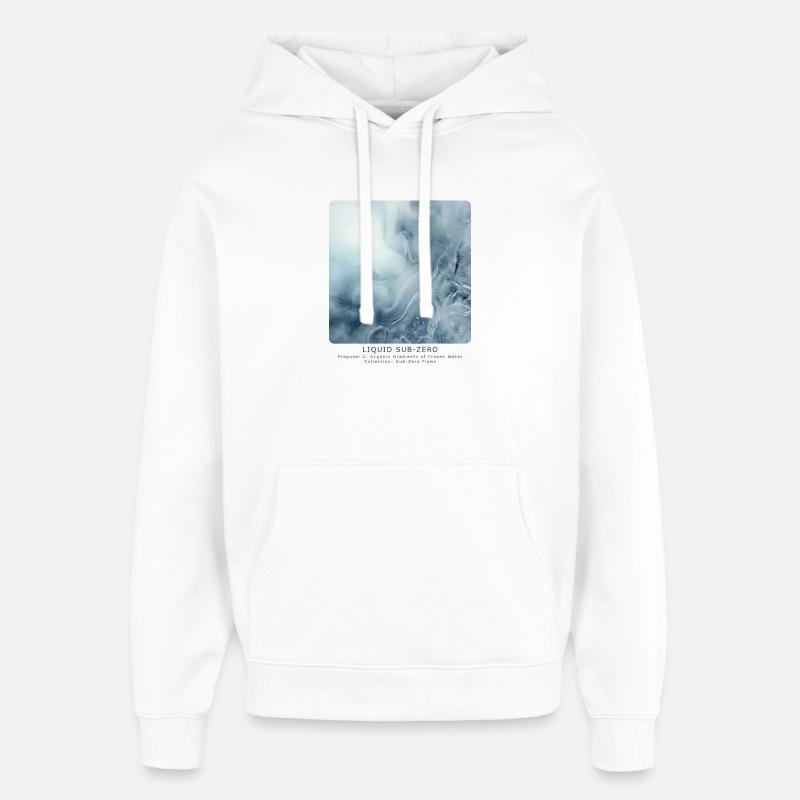Liquid Sub-Zero - Oversized Unisex Hoodie von Stanley/Stella - Weiß