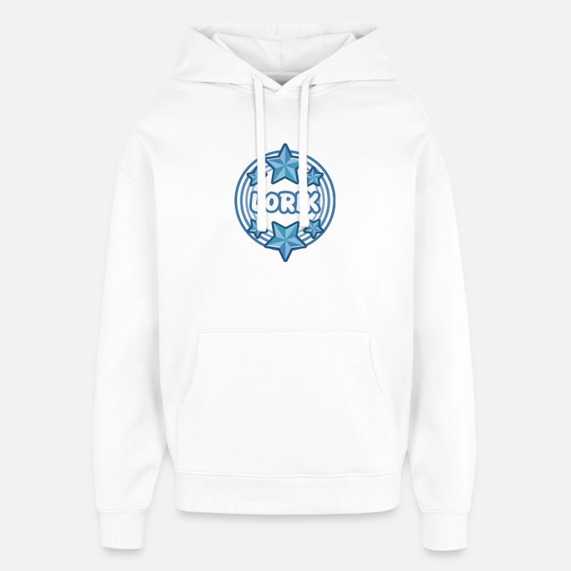 First name Lorik - Oversized Unisex Hoodie by Stanley/Stella - white