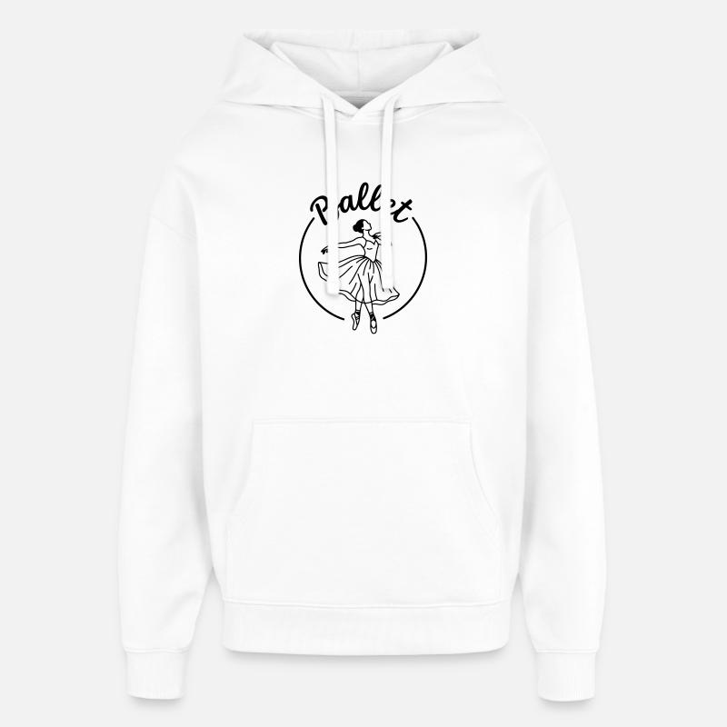 ballet - Sweat à capuche unisexe Stanley/Stella Oversized - blanc