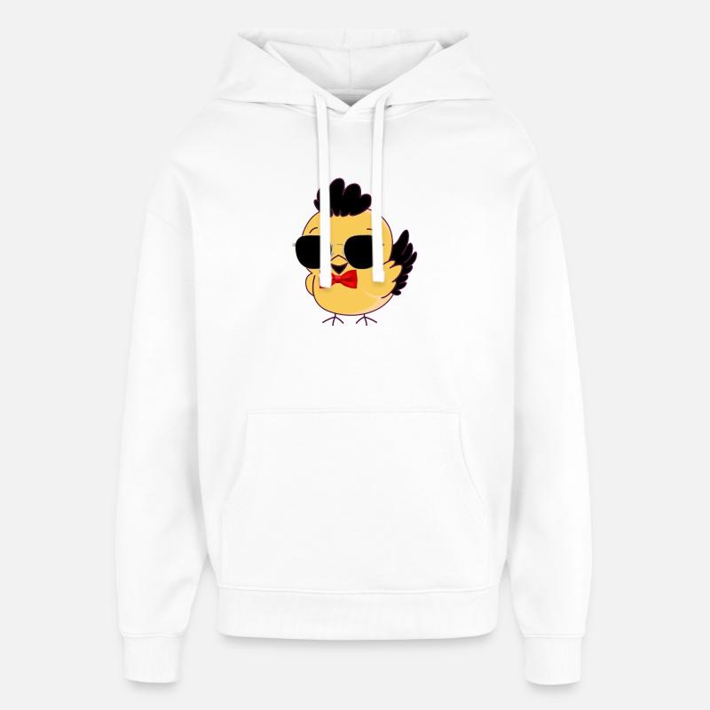 Chic chick sunglasses - Oversized Unisex Hoodie by Stanley/Stella - white