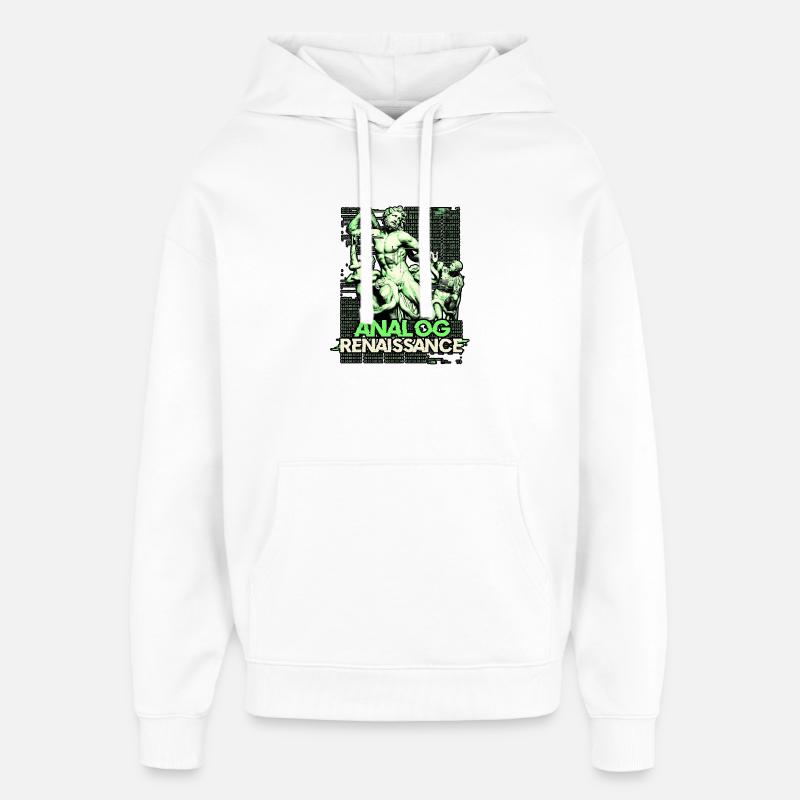 Analog Renaissance - Oversized Unisex Hoodie by Stanley/Stella - white