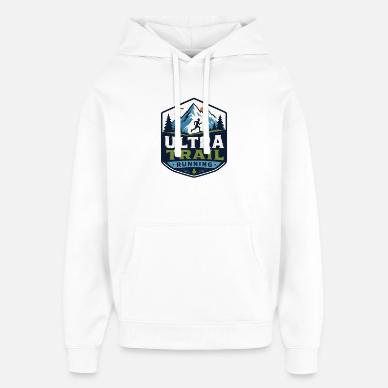 Ultra Trail Running - Sweat à capuche unisexe Stanley/Stella Oversized - blanc