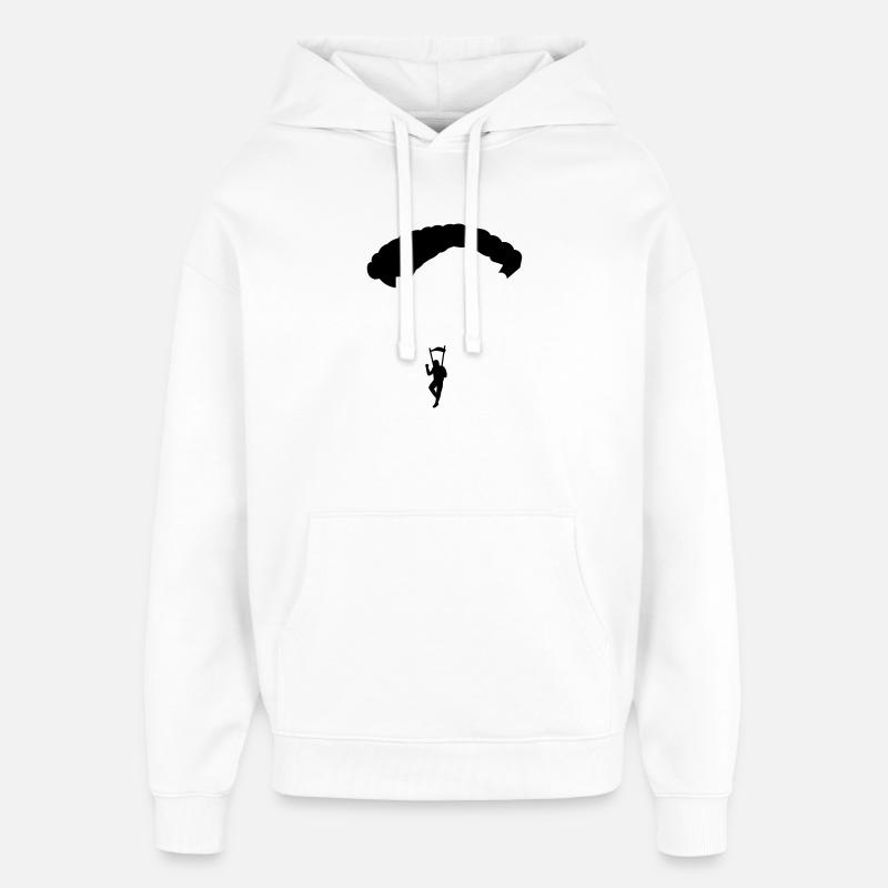 fallschirm_2 - Sweat à capuche unisexe Stanley/Stella Oversized - blanc