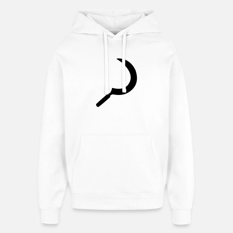 Image de l’ombre de faucille - Sweat à capuche unisexe Stanley/Stella Oversized - blanc