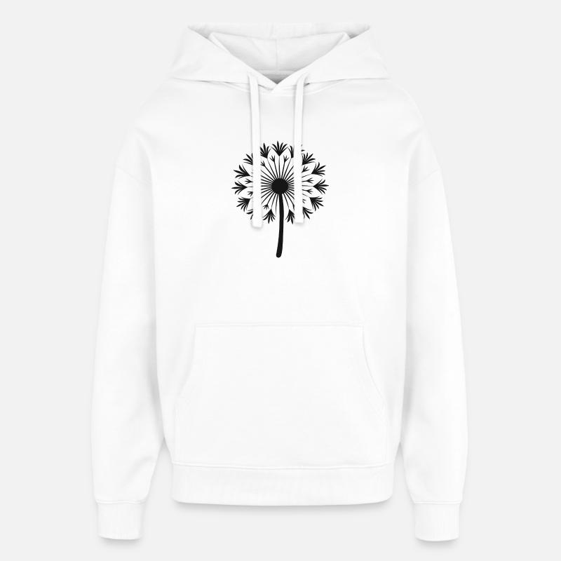 Conception de pissenlit - Sweat à capuche unisexe Stanley/Stella Oversized - blanc