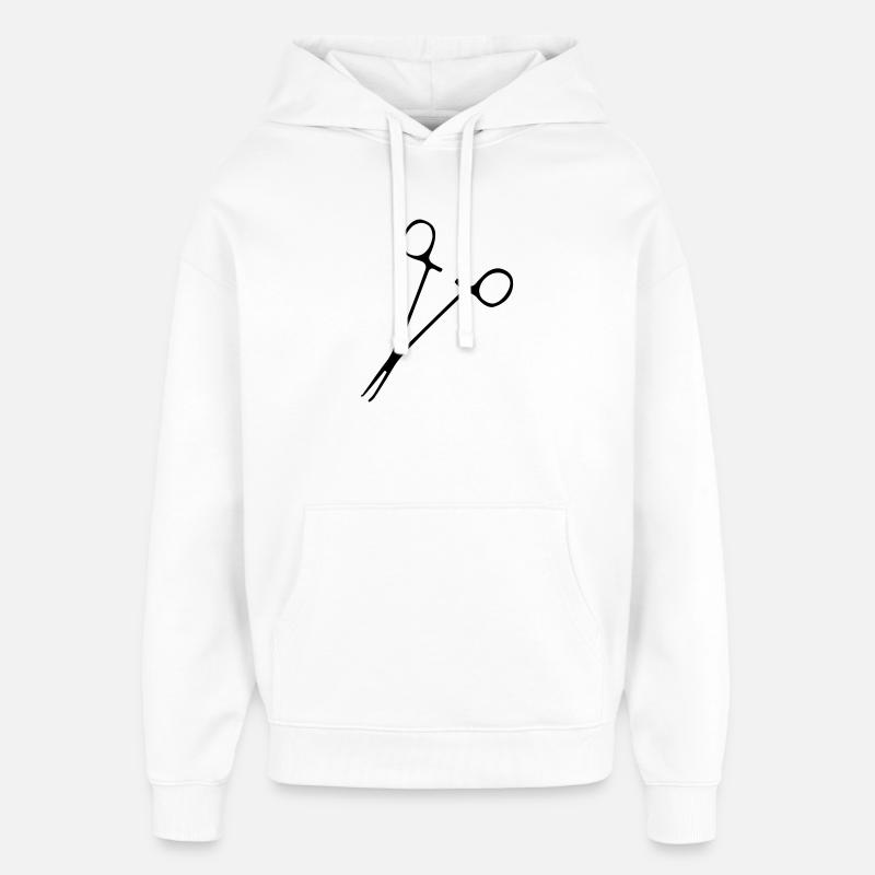 Pince à épiler pour artères - Sweat à capuche unisexe Stanley/Stella Oversized - blanc
