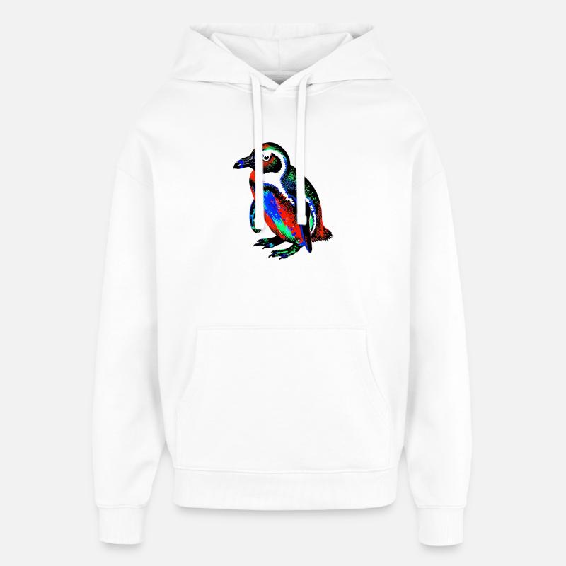 Pingouin - Sweat à capuche unisexe Stanley/Stella Oversized - blanc