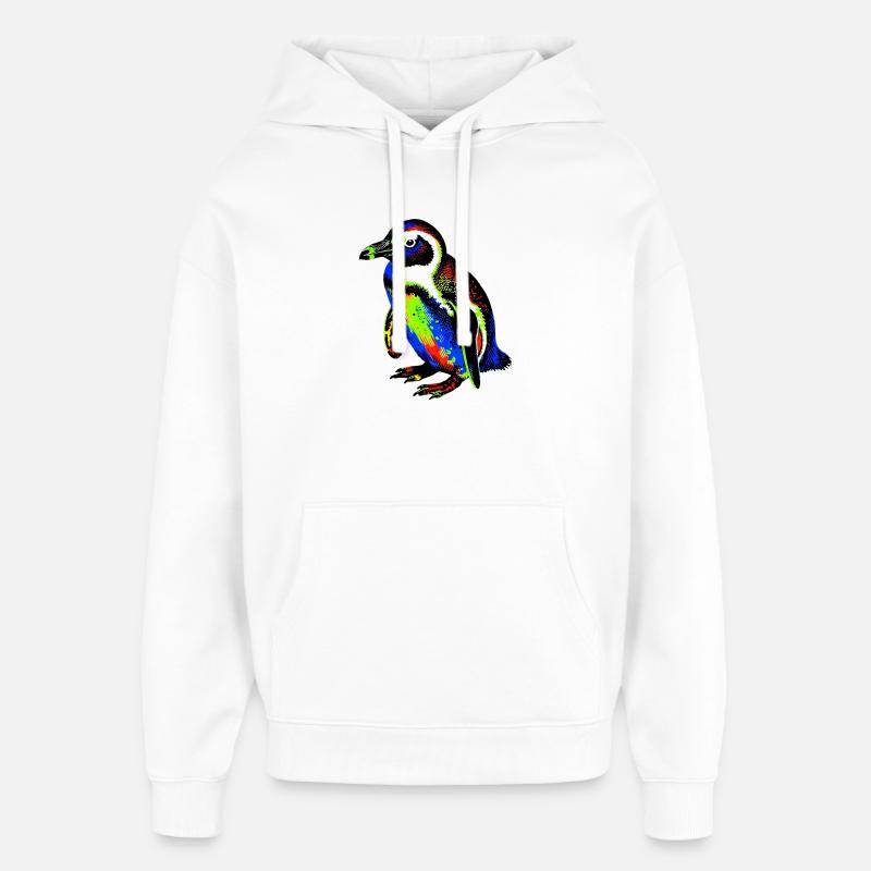 Pingouin - Sweat à capuche unisexe Stanley/Stella Oversized - blanc