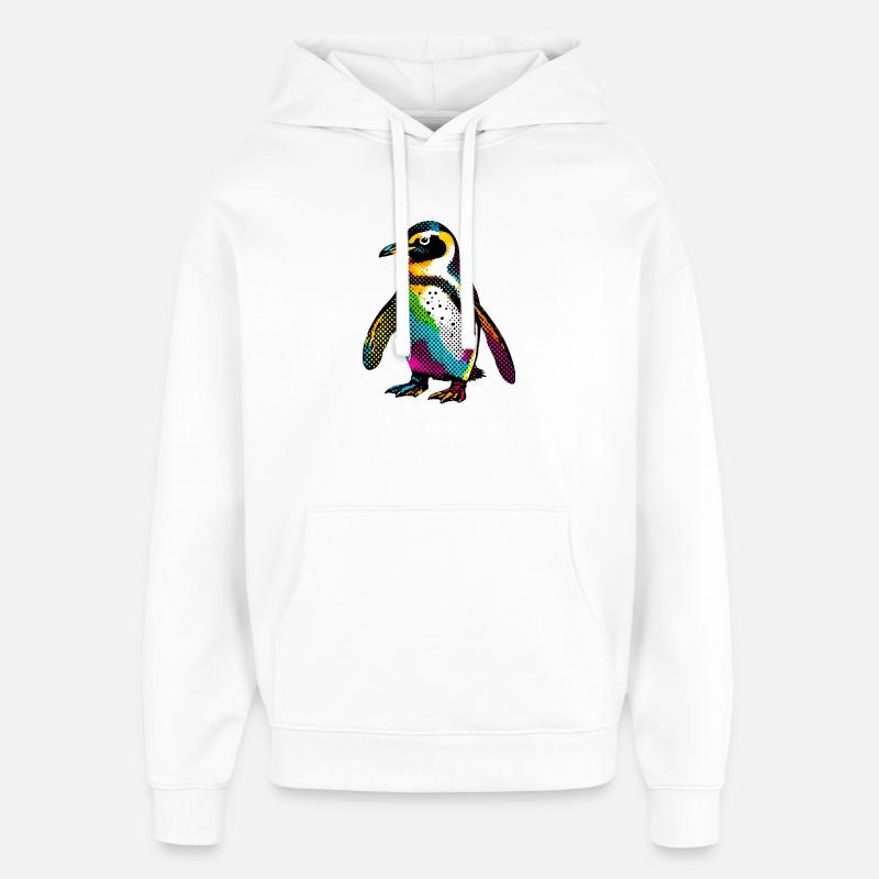 Pingouin - Sweat à capuche unisexe Stanley/Stella Oversized - blanc