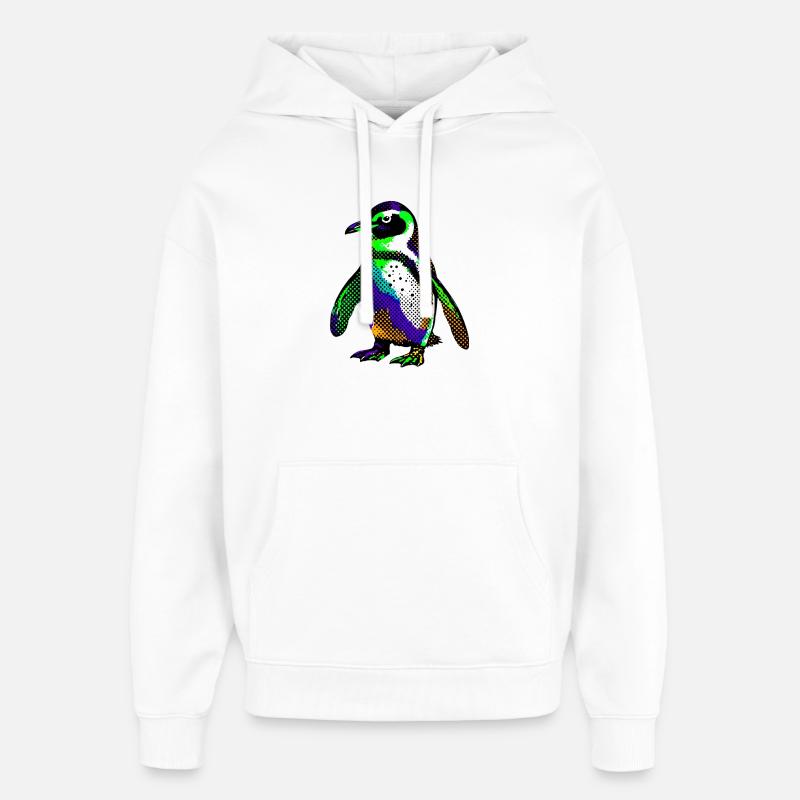 Pingouin - Sweat à capuche unisexe Stanley/Stella Oversized - blanc