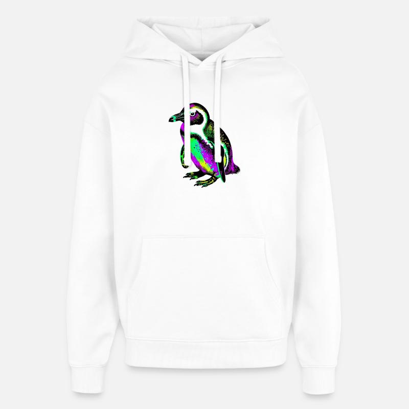 Pingouin - Sweat à capuche unisexe Stanley/Stella Oversized - blanc