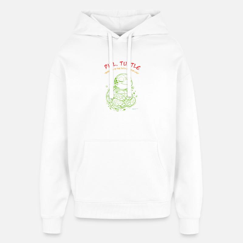 T-shirt Phil Turtle Zen Path - Sweat à capuche unisexe Stanley/Stella Oversized - blanc