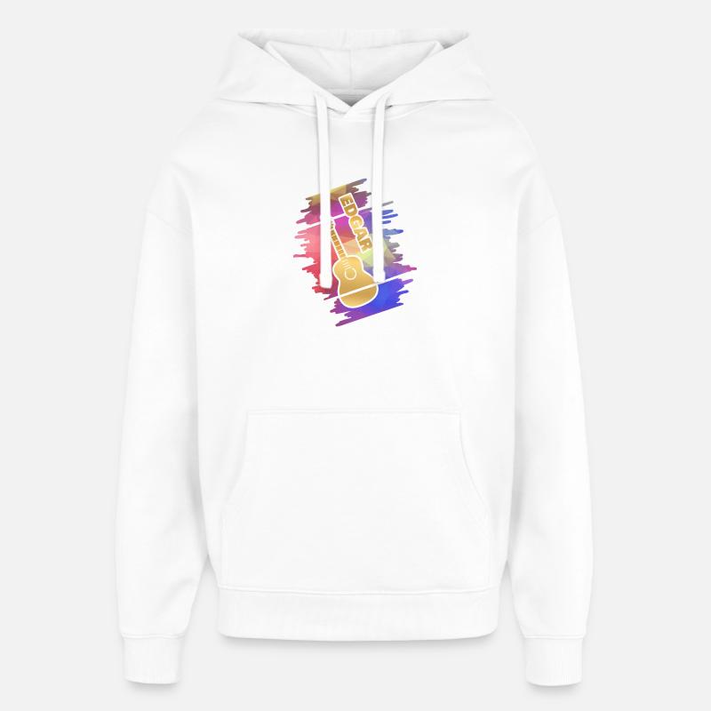 Guitare Edgar - Sweat à capuche unisexe Stanley/Stella Oversized - blanc