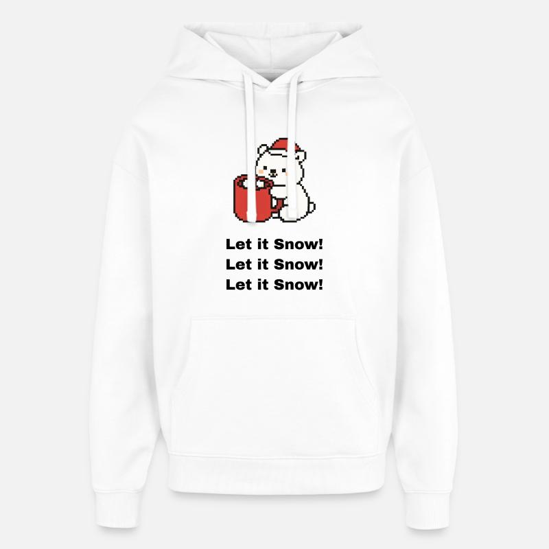 Ours polaire mignon - Sweat à capuche unisexe Stanley/Stella Oversized - blanc